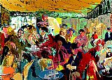 Leroy Neiman Cafe Rive Gauche painting
